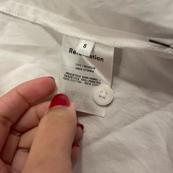 NWT Reformation Layla Top in White - Picture 5 of 5